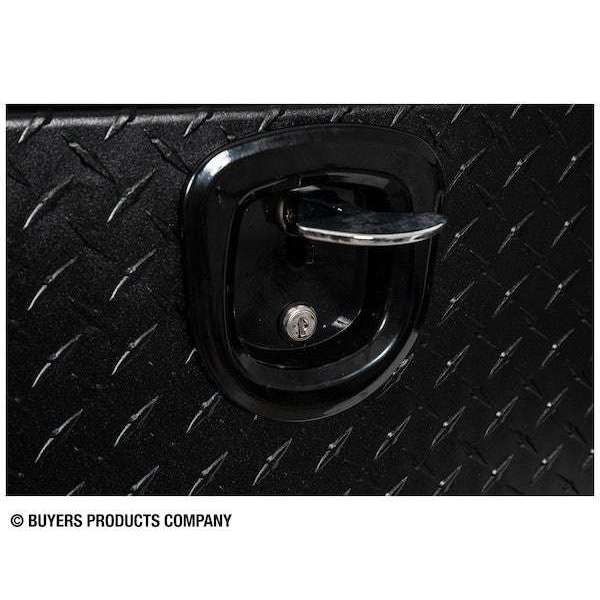 Buyers Products 16x13x96 Textured Matte Black Diamond Tread Aluminum Top Mount Truck Box 1722561