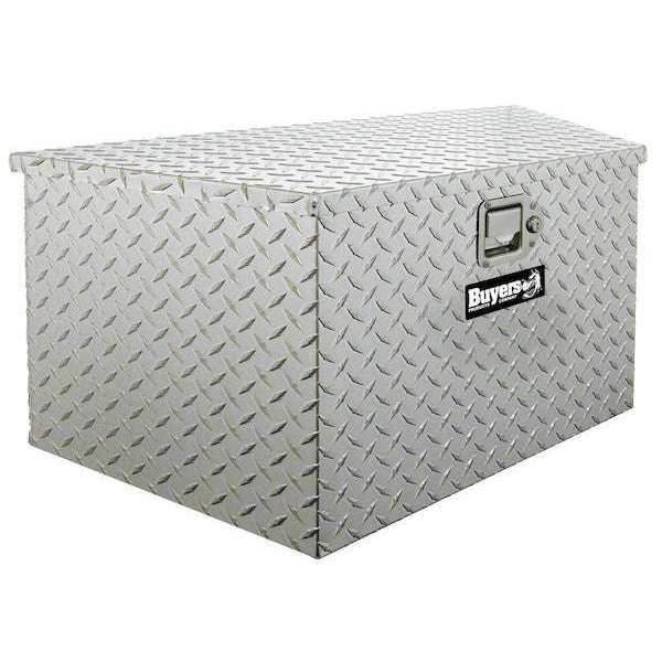 Buyers Products 18.5x15x49/37 Inch Diamond Tread Aluminum Trailer Tongue Truck Box 1701385