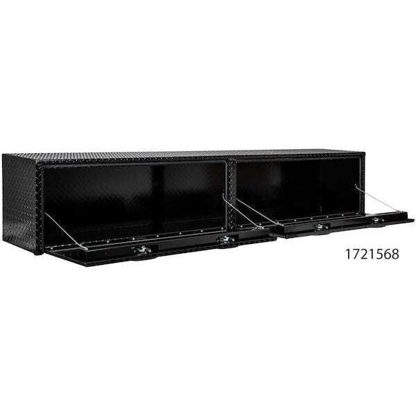 Buyers Products 18x16x96 Inch Black Diamond Tread Aluminum Top Mount Truck Box 1721568