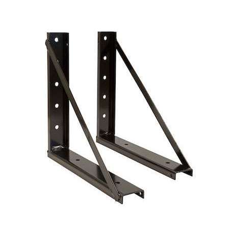 Buyers Products 18x18 Inch Welded Black Formed Steel Mounting Brackets 1701006