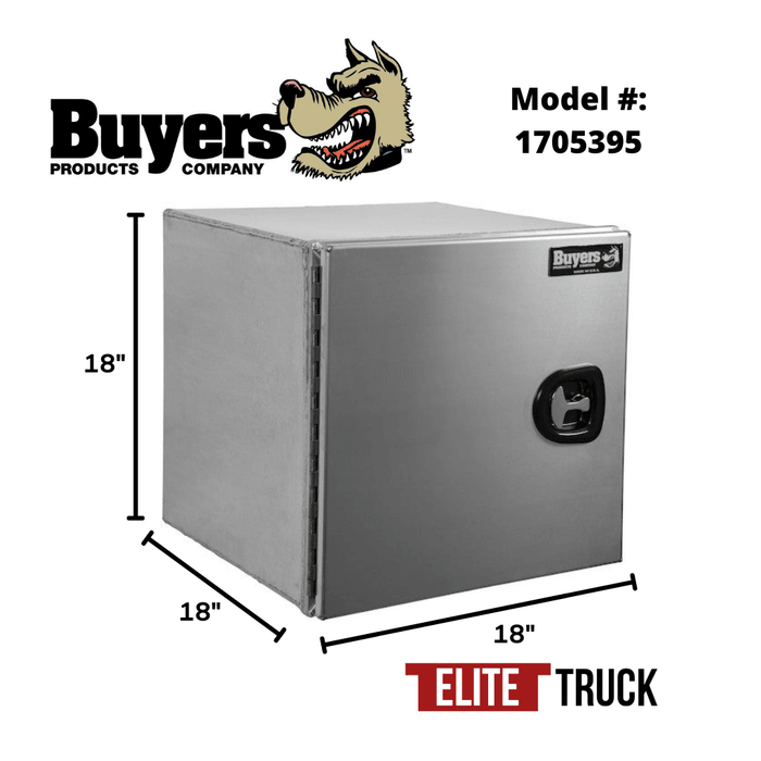 Products Buyers Products 18x18x18 Inch XD Smooth Aluminum Underbody Truck Box Single Barn Door 1705395 Dimensions