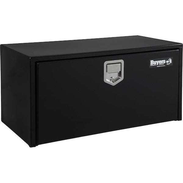 Buyers Products 18x18x24 Inch Black Steel Underbody Truck Box With Paddle Latch 1702100