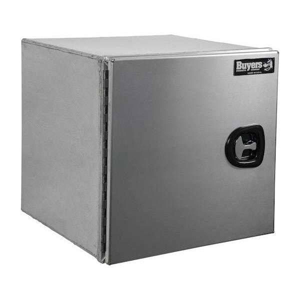 Buyers Products 18x18x24 Inch Pro Series Smooth Aluminum Underbody Truck Box - Single Barn Door, Compression Latch 1705401
