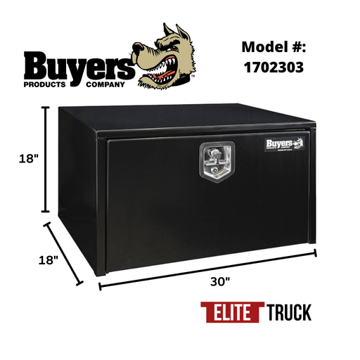 Products Buyers Products 18x18x30 Inch Black Steel Underbody Truck Box 1702303 Dimensions