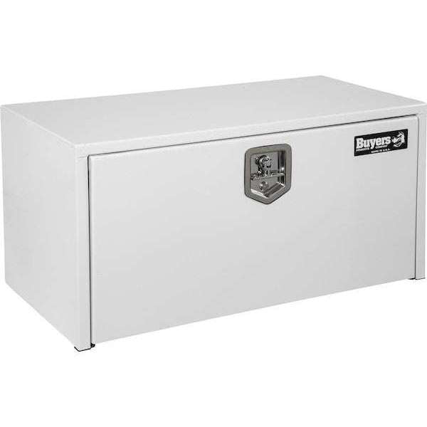Buyers Products 18x18x30 Inch White Steel Underbody Truck Box 1702403