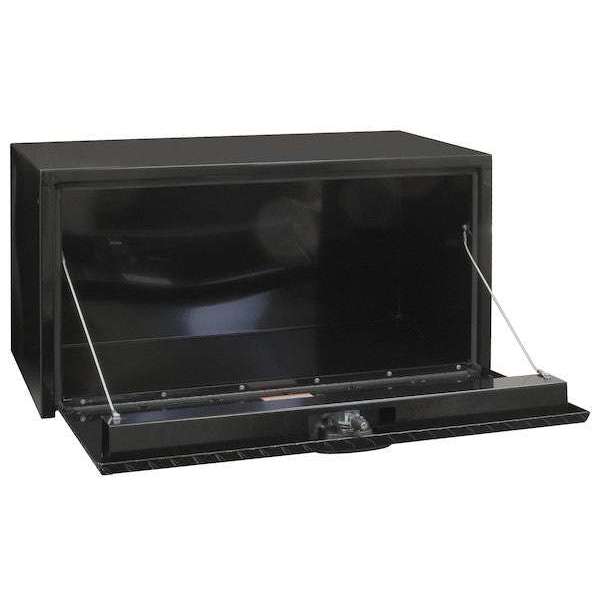 Buyers Products 18x18x36 Inch Black Steel Underbody Truck Box With Aluminum Door Model 1702505