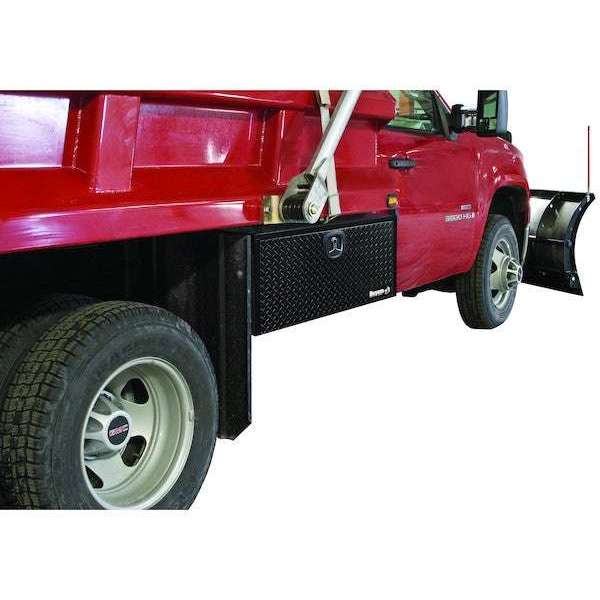 Buyers Products 18x18x36 Inch Black Steel Underbody Truck Box With Aluminum Door Model 1702505