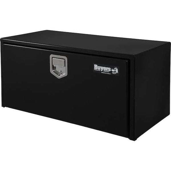 Buyers Products 18x18x36 Inch Black Steel Underbody Truck Box With Paddle Latch 1702105
