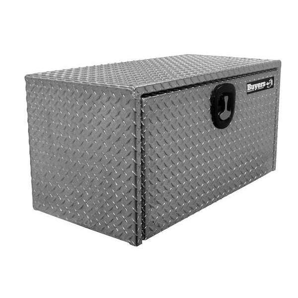Buyers Products 24x24x60 Inch Diamond Tread Aluminum Underbody Truck Box with 3-Pt. Latch  1735145