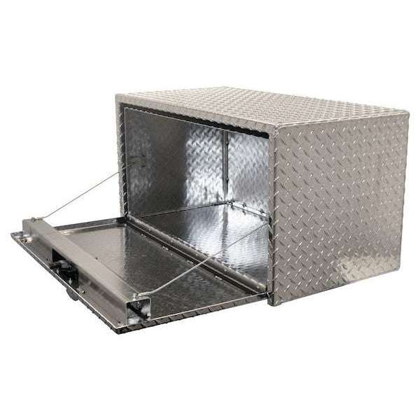 Buyers Products 24x24x48 Inch Diamond Tread Aluminum Underbody Truck Box with 3-Pt. Latch 1735140