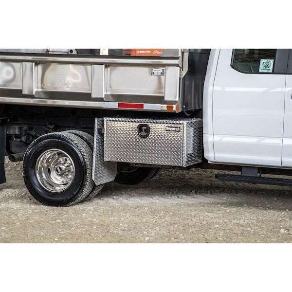 Buyers Products 18x18x48 Inch Diamond Tread Aluminum Underbody Truck Box with 3-Point Latch Model 1735110