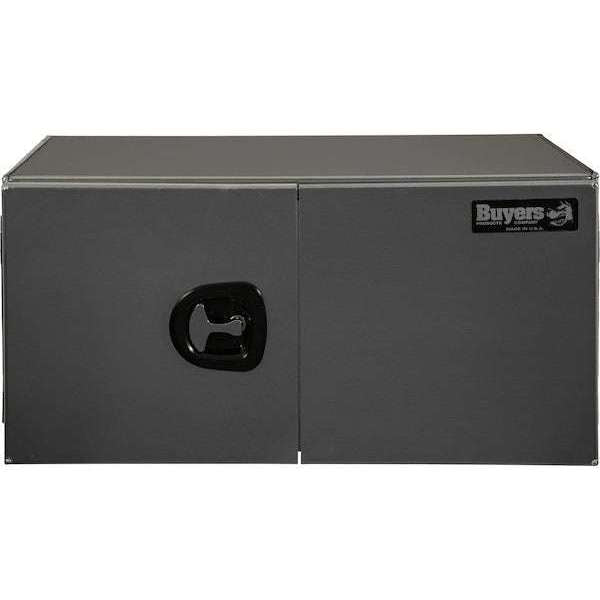 Buyers Products 18x18x36 Inch Pro Series Smooth Aluminum Underbody Truck Box - Double Barn Door,  3-Point Compression Latch 1705405