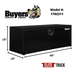 Products Buyers Products 18x18x48 Inch Black Steel Underbody Truck Box with Built-In Shelf - 3-point Latch 1702311 Dimensions