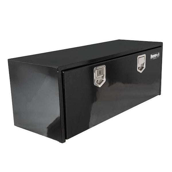 Buyers Products 18x18x48 Inch Black Steel Underbody Truck Box With Paddle Latch 1702110