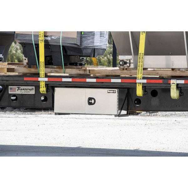 Buyers Products 18x18x48 Inch Pro Series Smooth Aluminum Underbody Truck Box - Double Barn Door,  3-Point Compression Latch 1705410