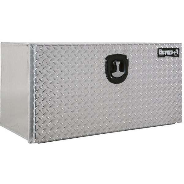 Buyers Products 18x18x48 Pro Series Smooth Aluminum Underbody Truck Box with Diamond Tread Door 1706510