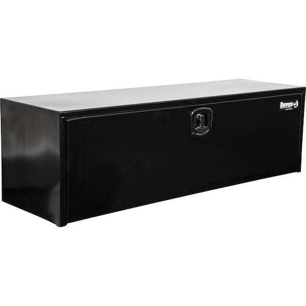 Buyers Products 18x18x60 Inch Black Steel Underbody Truck Box With 3-Point Latch 1732315