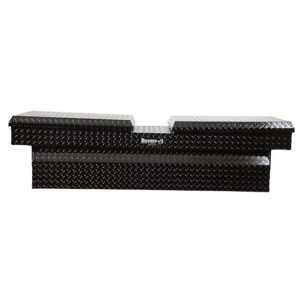 Buyers Products 23x20x71 Inch Gloss Black Diamond Tread Aluminum Gull Wing Truck Box - Lower Half 16x20x60 Model 1720413