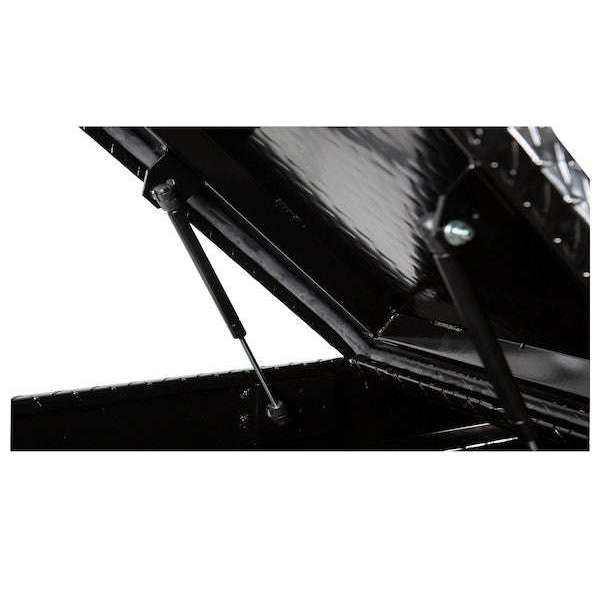Buyers Products 23x20x71 Inch Gloss Black Diamond Tread Aluminum Gull Wing Truck Box - Lower Half 16x20x60 Model 1720413