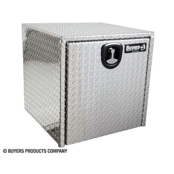 Buyers Products 24x24x24 Inch Diamond Tread Aluminum Underbody Truck Box with 3-Pt. Latch 1735130
