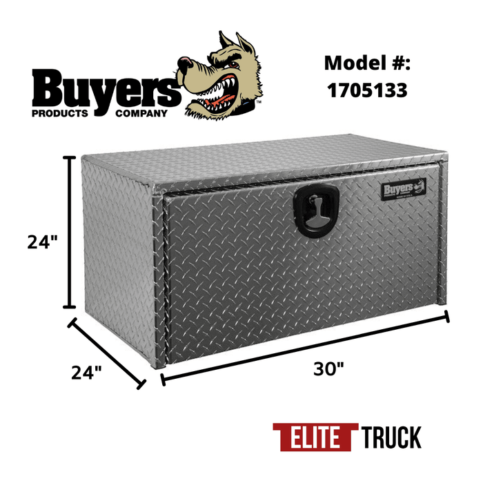Products Buyers Products 24x24x30 Inch Diamond Tread Aluminum Underbody Truck Box 1705133 Dimensions