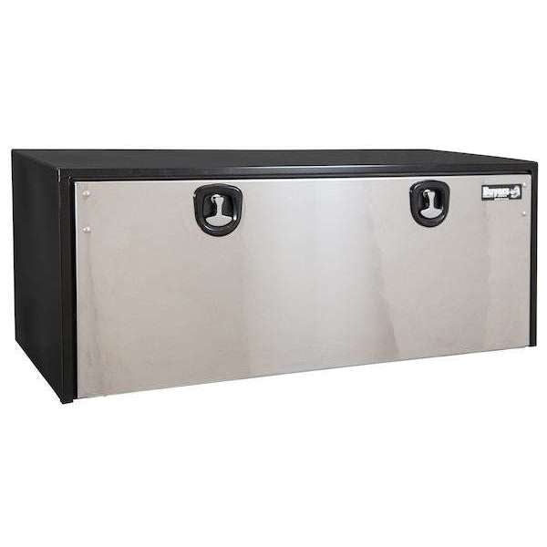 Buyers Products 24x24x60 Inch Black Steel Underbody Truck Box With Stainless Steel Door 1704715