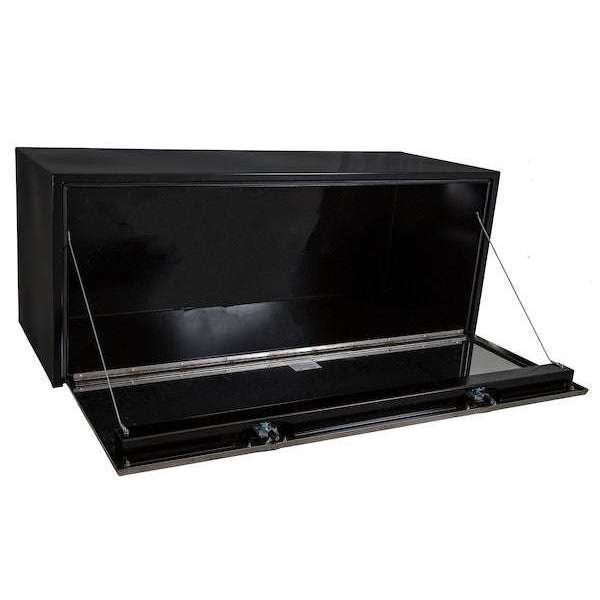 Buyers Products 24x24x60 Inch Black Steel Underbody Truck Box With Stainless Steel Door 1704715