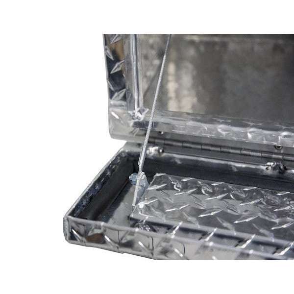 Buyers Products 72 Inch Diamond Tread Aluminum Contractor Top Mount Truck Box 1705640
