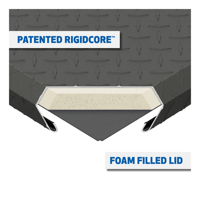 UWS Matte Black Aluminum UTV Side Tool Box - Polaris Ranger Model UTV-SM33-MB