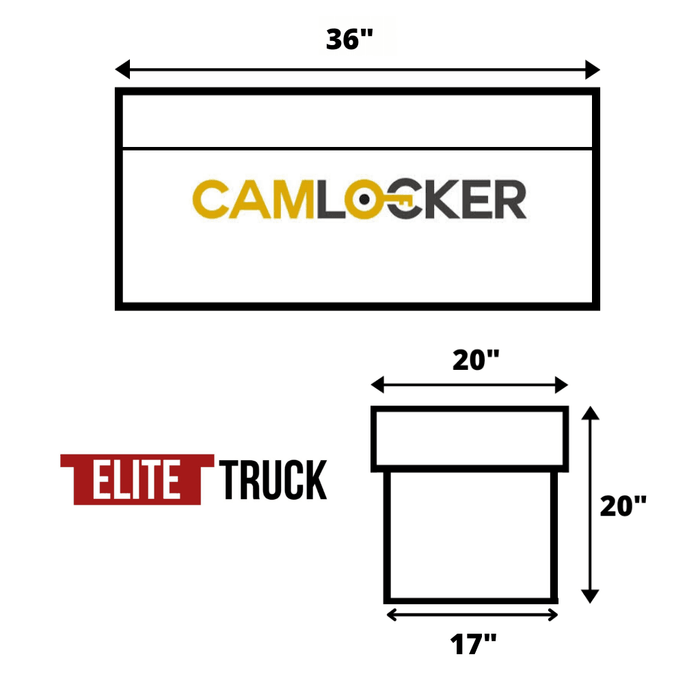 CamLocker Chest Tool Box 36 Inch Bright Aluminum Model RV36