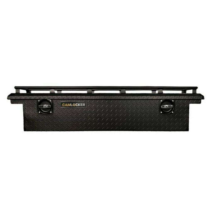 CamLocker UTV Crossover Tool Box With Rail Low Profile Matte Black Aluminum SXSLPRLMB