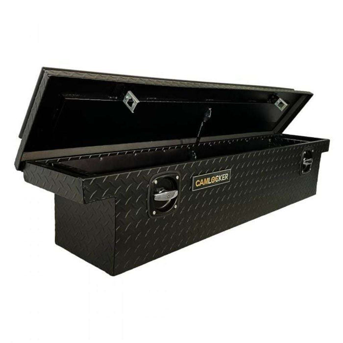 CamLocker UTV Crossover Tool Box With Rail Low Profile Matte Black Aluminum SXSLPRLMB