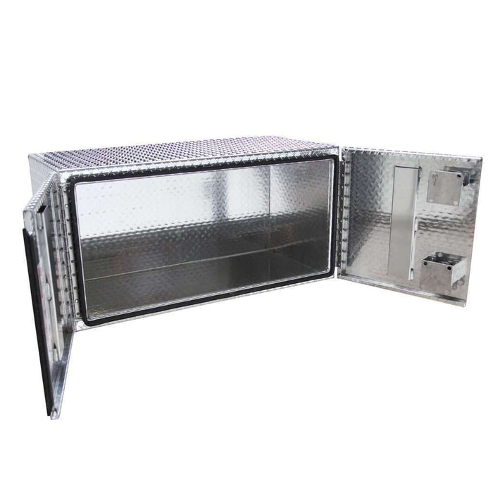 Chandler Underbody Aluminum Tread Plate Toolbox 24X24X48 With Barn Door Style Door 5000-1088