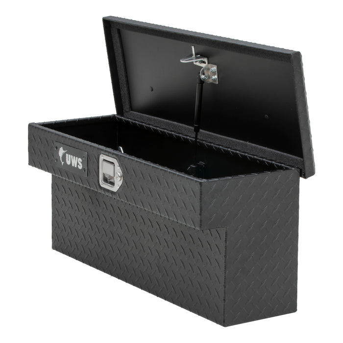 UWS Matte Black Aluminum UTV Side Tool Box - Polaris Ranger Model UTV-SM33-MB