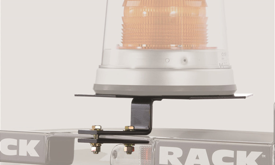 Back Rack Light Bracket BACKRACK Utility Light Bracket; Universal; Black; 10.5 In. Base, Cente ...