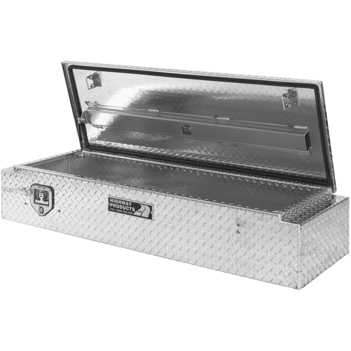 Highway Products 58 X 10.5 X 18 Chest Partner Box With Diamond Plate Base Diamond Plate Lid 3122-001