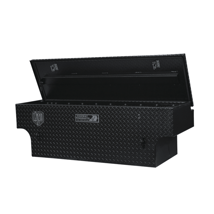 Highway Products 60 X 19.5 X 21 Chest Tool Box With Black Diamond Plate Lid Black Diamond Plate Base 3022-004-BK62