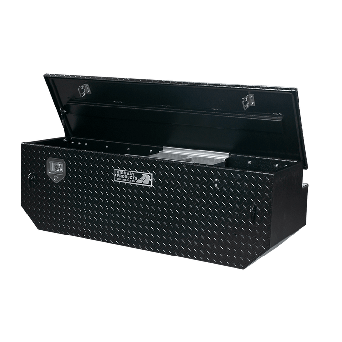 Highway Products 60 X 19.5 X 25 Chest Tool Box With Black Diamond Plate Lid Black Diamond Plate Base 3022-003-BK62