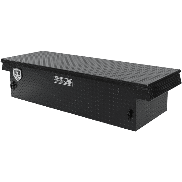 Highway Products 70 X 16 X 23 Crossover Tool Box With Black Diamond Plate Base Black Diamond Plate Lid 3222-007-BK62
