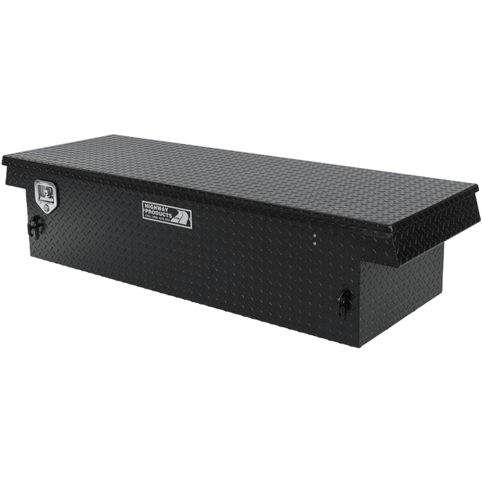Highway Products 70 X 16 X 27 Crossover Tool Box With Black Diamond Plate Base Black Diamond Plate Lid 3222-002-BK62