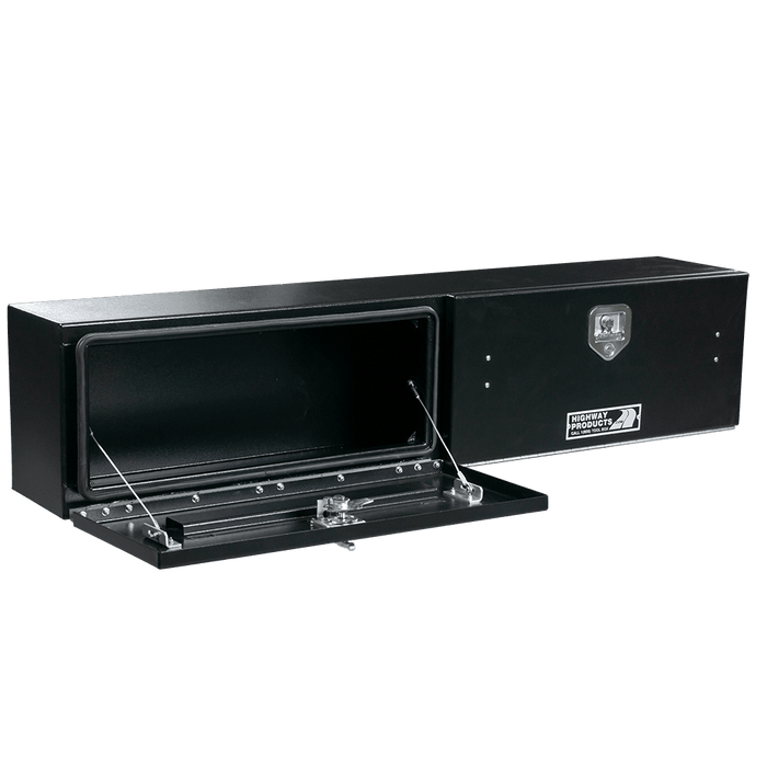 Highway Products 96 X 16 X 13 Top Mount Tool Box With Smooth Black Door Smooth Black Base 3813-017-BK62