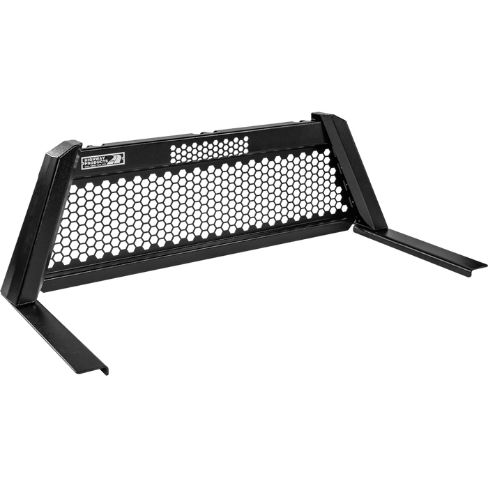 Highway Products Guardian Headache Rack Full Mesh Smooth Black Upright Smooth Black Center Size 1 4011-002-BK62