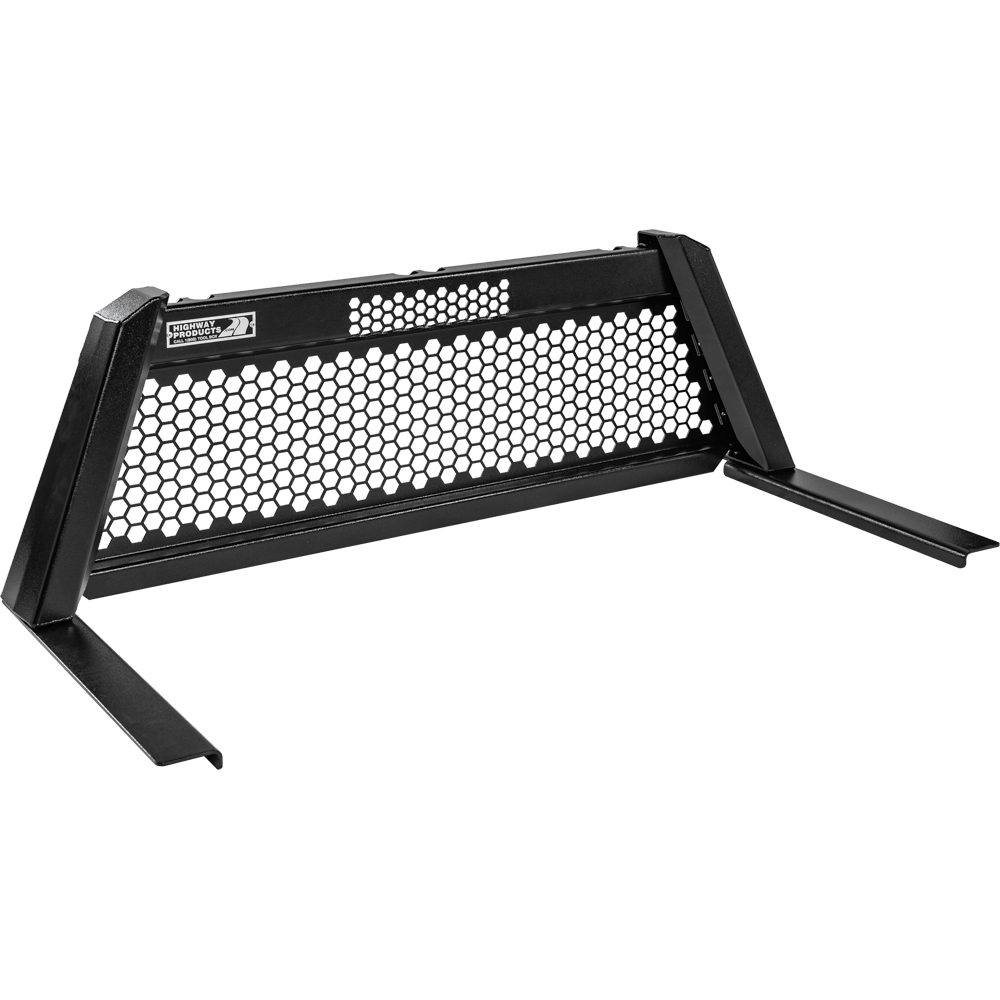 Highway Products Guardian Headache Rack Full Mesh Smooth Black Upright ...