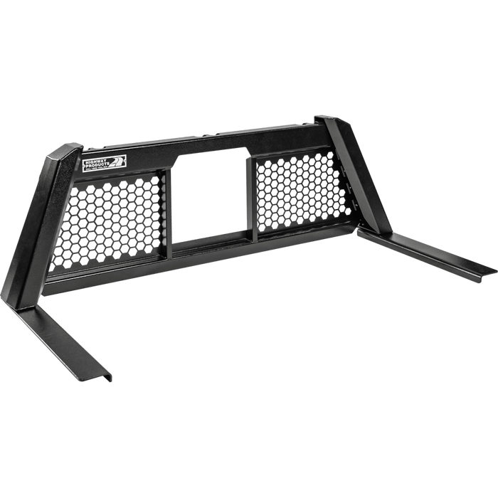 Highway Products Guardian Headache Rack Open Mesh Smooth Black Upright Smooth Black Center Size 2 4011-036-BK62