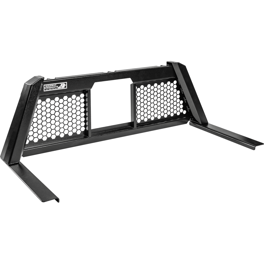 Highway Products Guardian Headache Rack Open Mesh Smooth Black Upright ...