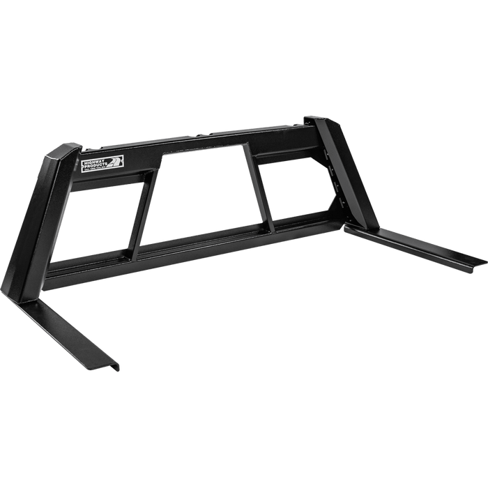 Highway Products Guardian Headache Rack Open Post Smooth Black Upright Smooth Black Center Size 1 4011-034-BK62