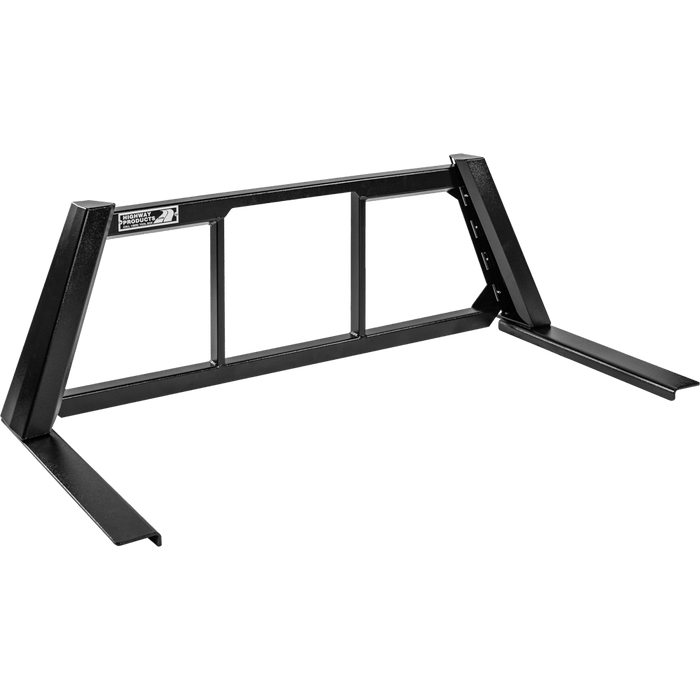 Highway Products Honeycomb Headache Rack Open Post Smooth Black Upright Smooth Black Center Size 5 4012-043-BK62