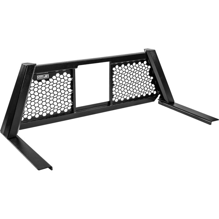 Highway Products Honeycomb Headache Rack Open Wave Smooth Black Upright Smooth Black Center Size 1 4012-044-BK62