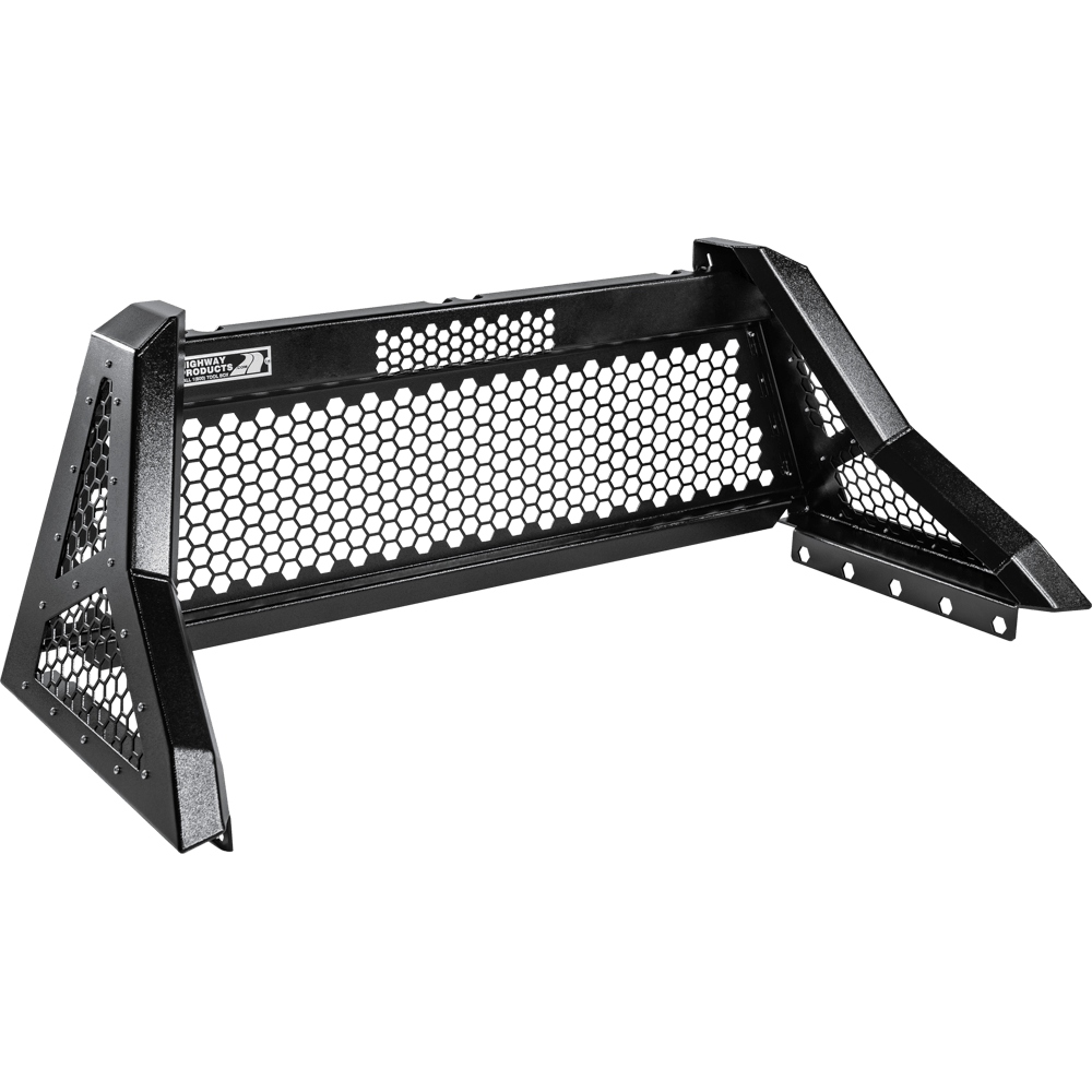 Highway Products Savage Headache Rack Full Mesh Smooth Black Upright S ...
