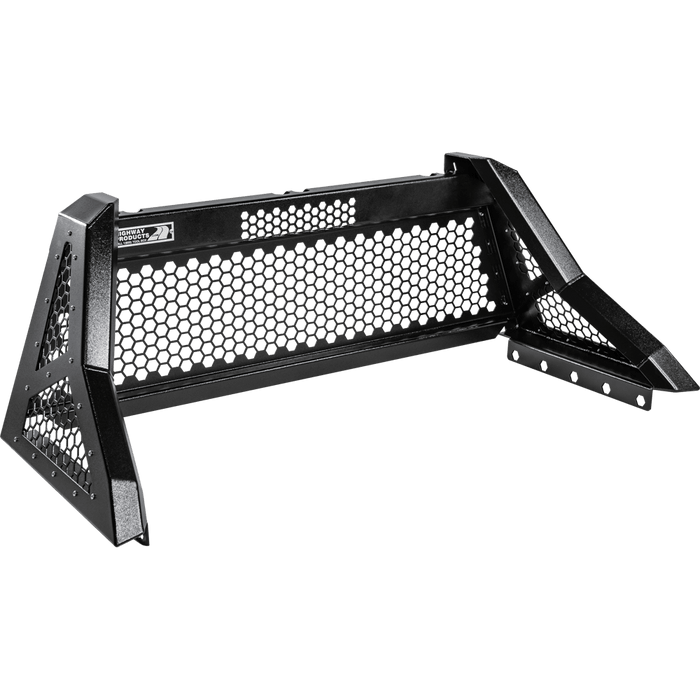 Highway Products Savage Headache Rack Full Mesh Smooth Black Upright Smooth Black Center Size 1 4011-045-BK62